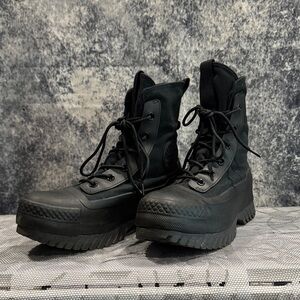 Converse black waterproof platform combat boots sneakers